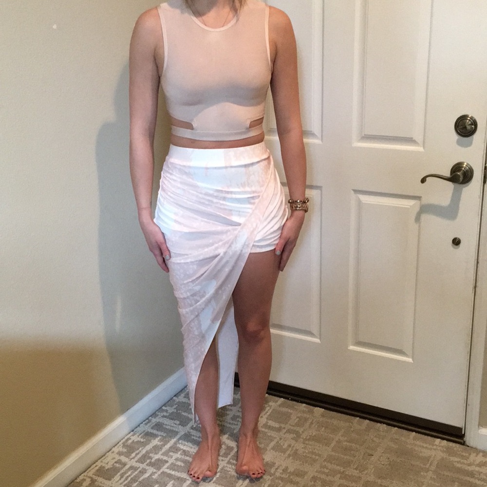 House of CB London 2 piece bondage dress